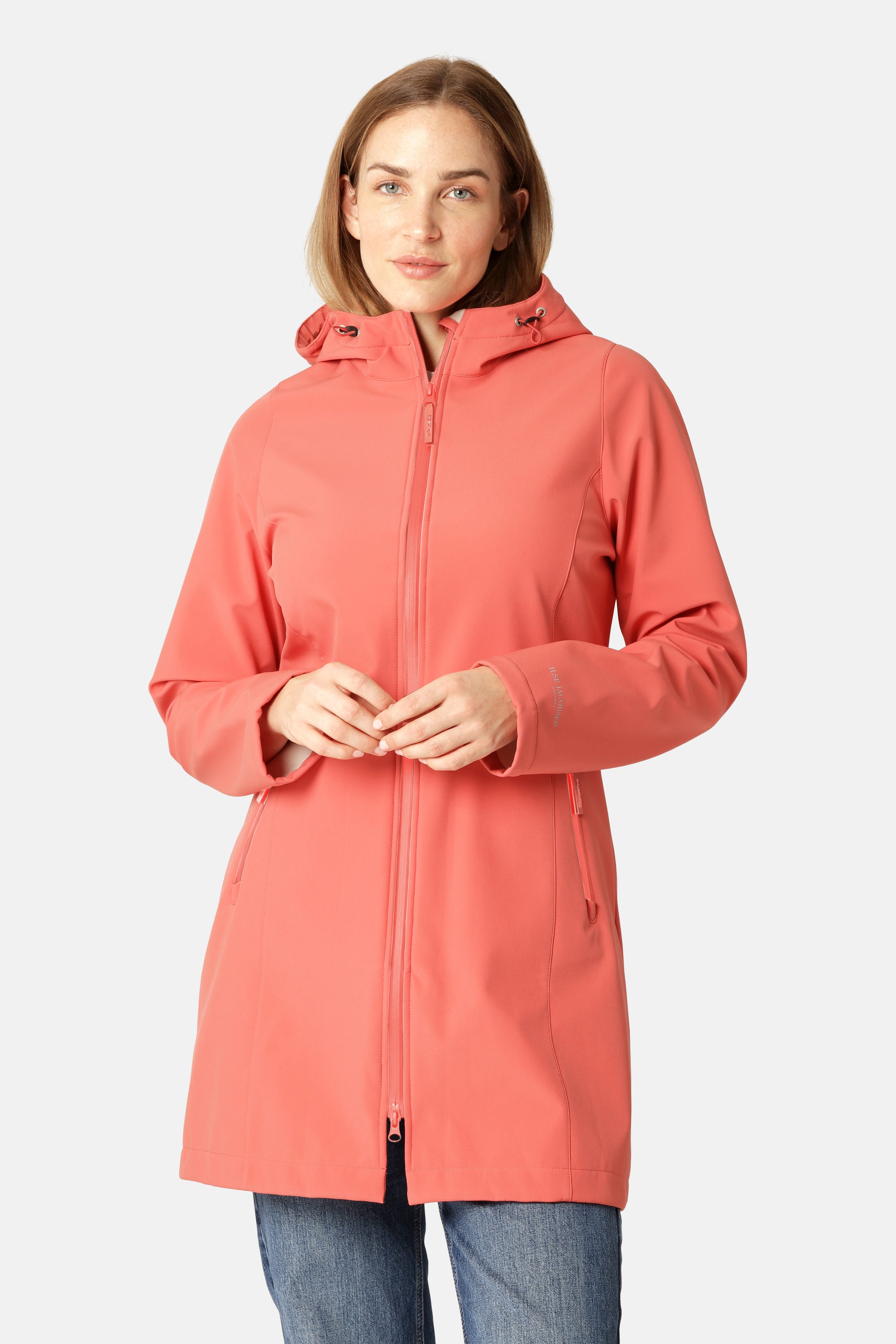 Softshell Regnjakke - Spiced Coral